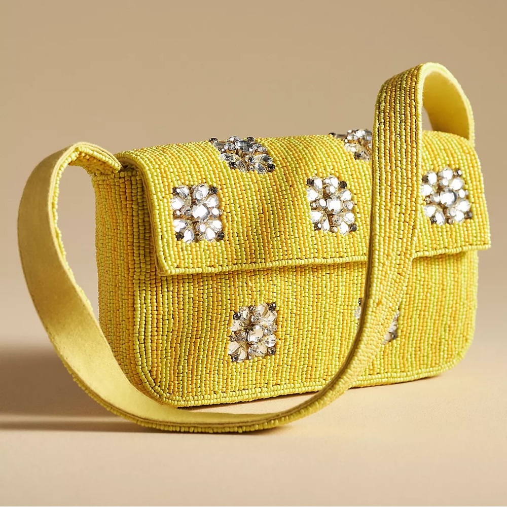 Price Firm - ANTHRO Fiona Geometric Edition Beaded Bag